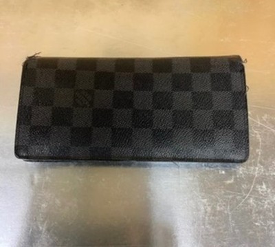 Louis Vuitton Damier Long Wallet TA2146 Brown Check Zippy Style Wallet