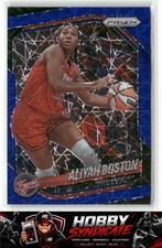 2025 Panini Prizm WNBA #75 Aliyah Boston Blue Velocity Prizms