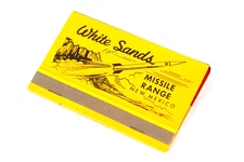 White Sands Missile Range Matchbook Mid-Century Space Age Atomic 40 Strike