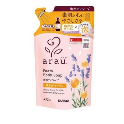 [arau.] [430mL] Foaming Body Soap Refill