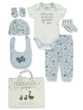 Duck Duck Go Baby Boys' 8-Piece Gift Set Color: blue/multi Size: 0 - 3 months