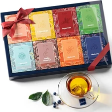 Tea Gift Set For Women - Sampler Box Variety Pack - Includes 8... 