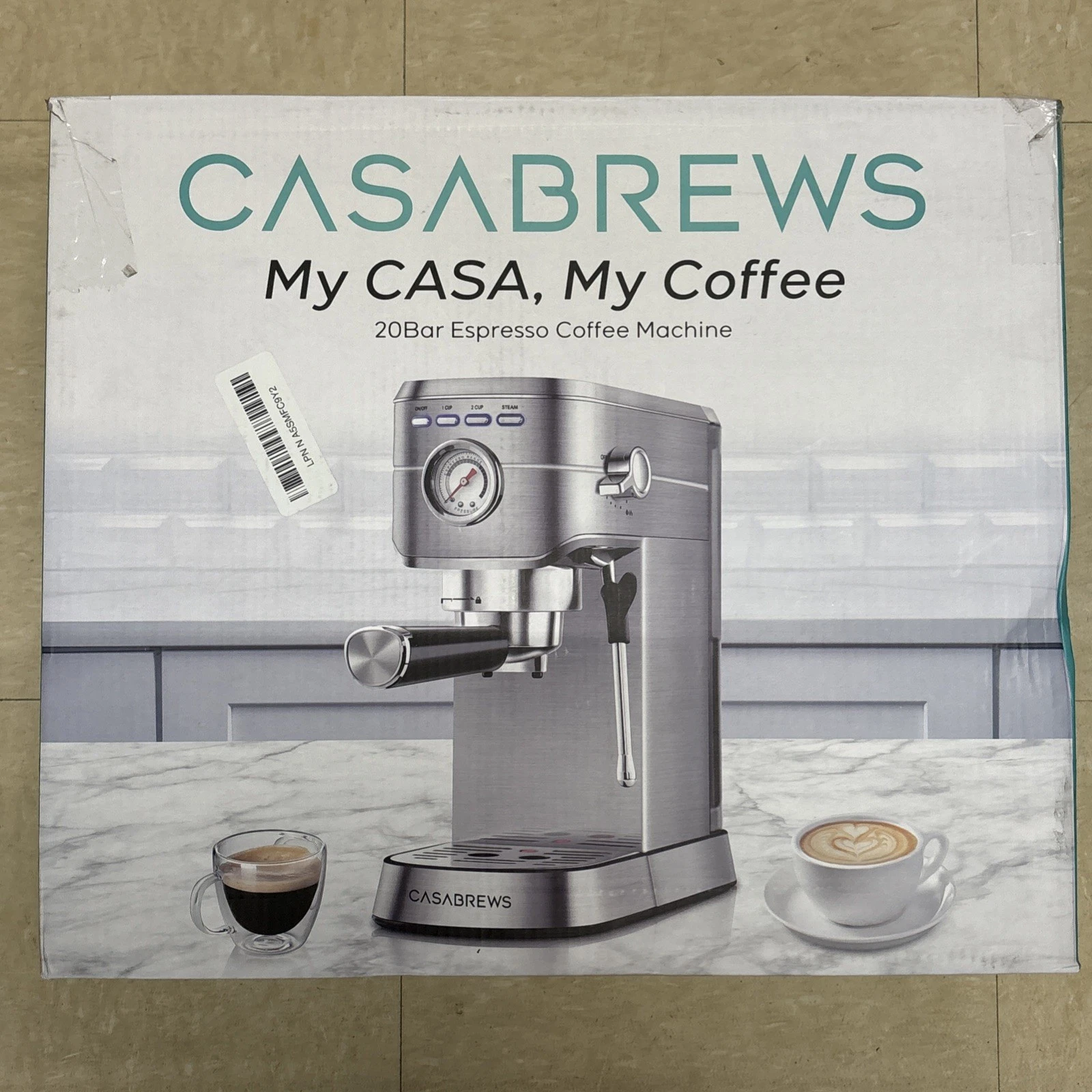 CASABREWS CM5418 Espresso Macine, 20 Bar, Silver
Opens in a new window or tab