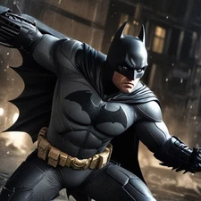 Digital Picture Photo Image  Pic Wallpaper Background Batman DC Marvel AI ART