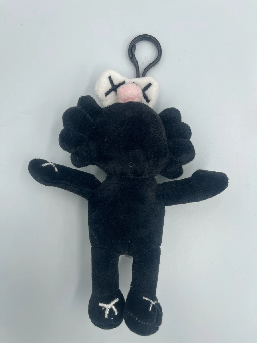 KAWS BFF Plush Keychain BFF Black Plush Doll Key Chain | eBay