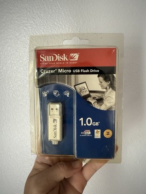 Sealed SanDisk Cruzer Micro 1GB USB Flash Drive SDCZ4-1024-AB10 USB 2.0
