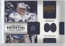 2004 Leaf Certified Materials Potential Infinite 64/75 Terence Newman #CP-23 0c6
