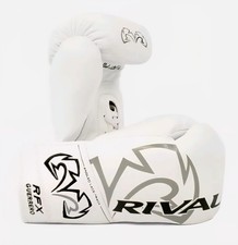 Rival RFX Guerrero HDE-F Pro Kampfhandschuhe geschnürt Weiß 10 oz