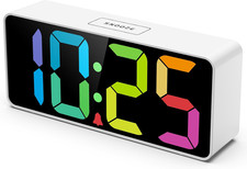 7.5 Inches Large Digital Alarm Clock for Seniors & Kids, 0-100% Dimmable
