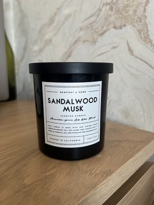 Leoben Company Sandelholz & Moschus 11oz Vegane Sojawachsmischung Kerze Luxus Duft