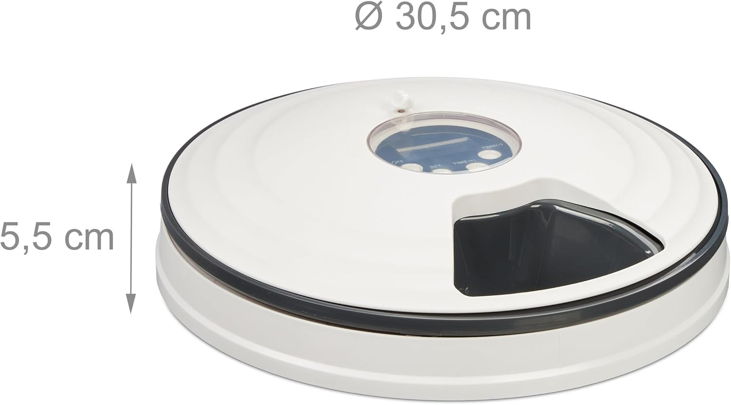 Elegante Dispenser Automatico 6 Pasti per Gatti Chic: Dieta e Timer - 4