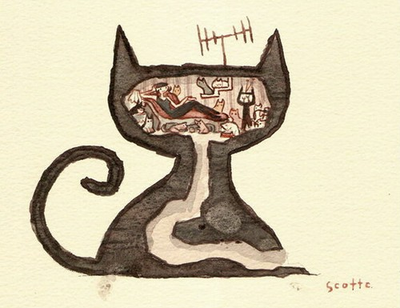 #ad #ad Scott C Campbell quot;Cat Housequot; Great Showdowns Mondo $30.00