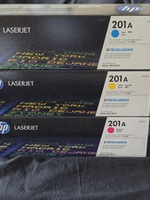 Original HP 201A LaserJet Toner Cartridge 1 each -Cyan , Magenta ,Yellow  Sealed