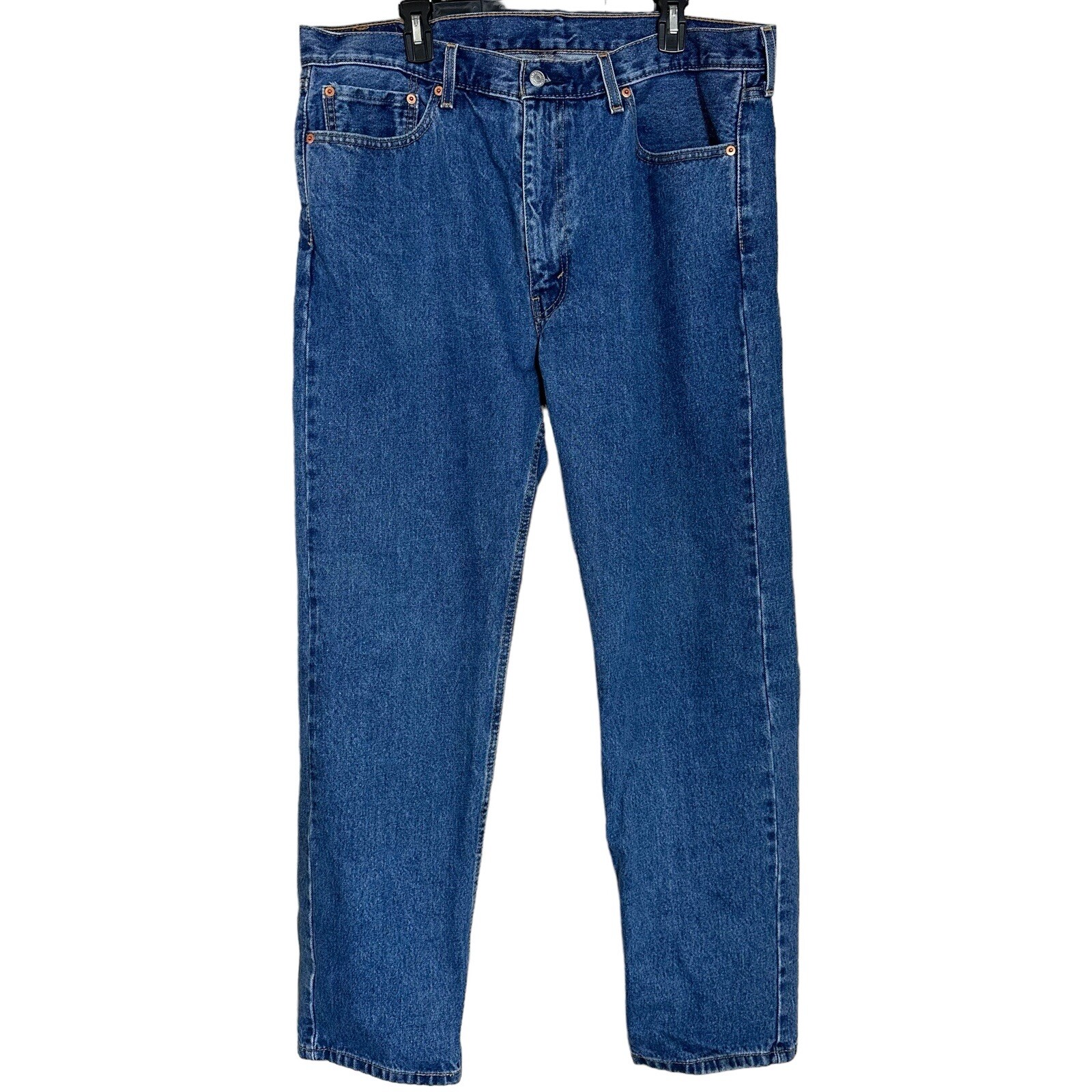 Levis Jeans Mens 40x32 Blue 505 Regular Straight American Medium Wash Denim