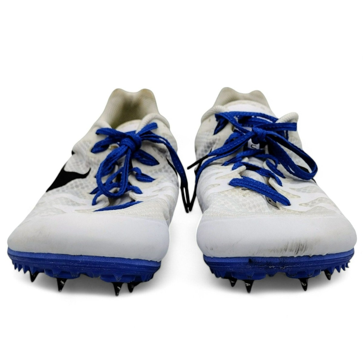 Nike Zoom Rival M8 Shoes Racing Track Spikes White Blue 806555-100