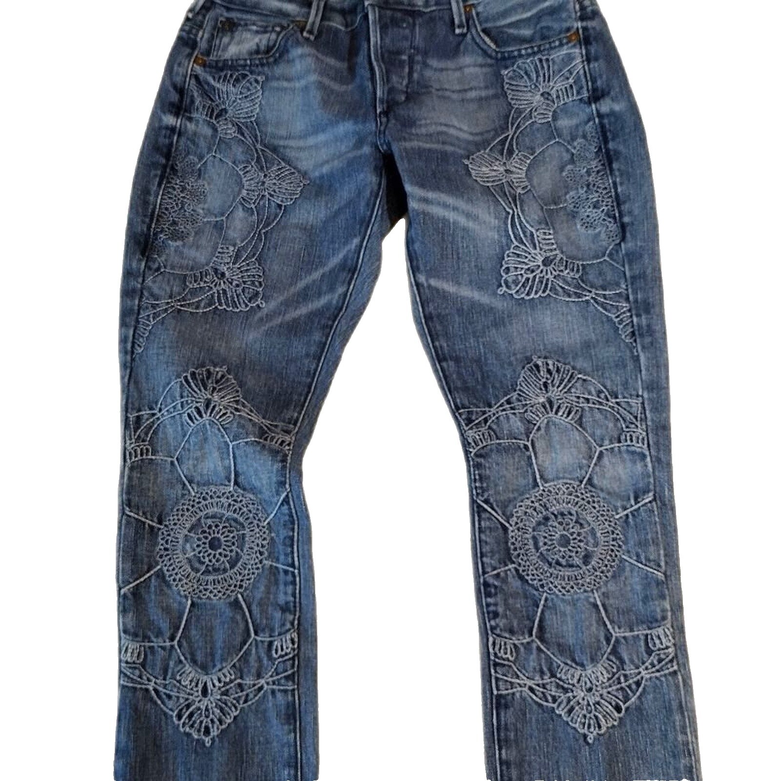 TRUE RELIGION アップリケ 刺繍デザイン デニム ジーンズ Embroidered True Religion Jeans | eBay