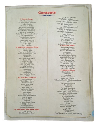 Piano cancionero Alan Lomax American Folk Songs 1964 111 canciones en muy buen estado+ - Imagen 2 de 2