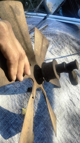 1920’s DODGE BROTHERS Six Blade Cooling Fan W/ Flat Belt Pulley 16" Dia. - Picture 14 of 15