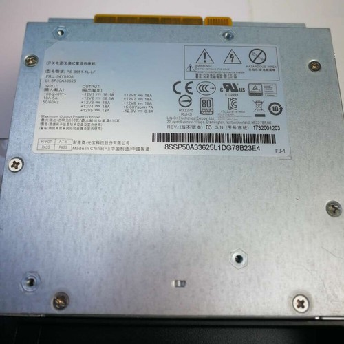 650W 54Y8908 PS-3651-1L-LF Power Supply For Lenovo P500 P700 P710 Workstation - Afbeelding 4 van 5