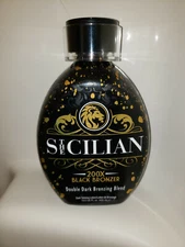 2021 The Sicilian 200x Double Dark Black Bronzer Self Tanner Tanning Lotion