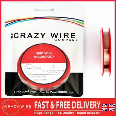 CRAZY WIRE COMPANY The Mesh Company Nichrome Resistance Wire Φ 0.05 1mm Wire Soft/Hard NiCr80/20