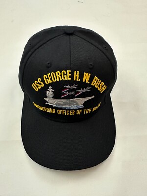 The Corps USS George H.W. Bush EOOD Black Baseball Cap One Size