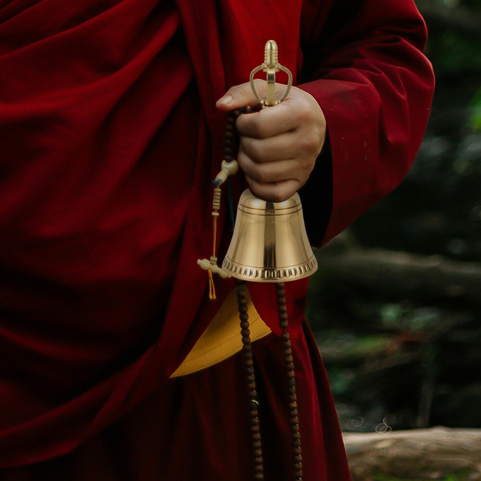 3pcs Decorative Bell Buddhism Instrument Hand Bell Buddhist Musical ...