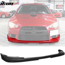 Fits 08-15 Mitsubishi Lancer EVO X OE Style Front Bumper Lip Spoiler Splitter PU
