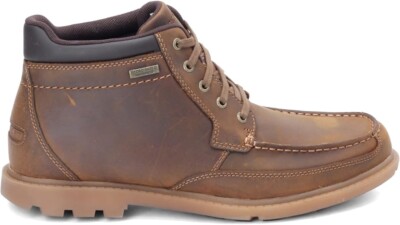 Rockport Z35114* Mens Brown Leather Patten Moc Toe Waterproof