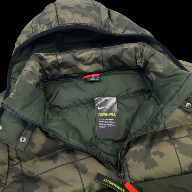 Men's Nike X Lebron James Camo Down Fill Puffer Hooded Jacket Large L for sale online | eBay