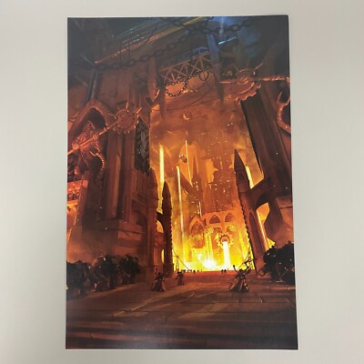 IRON HANDS GORGON'S FORGE ADEPTUS ASTARTES KUNST BILD POSTER WARHAMMER 40.000