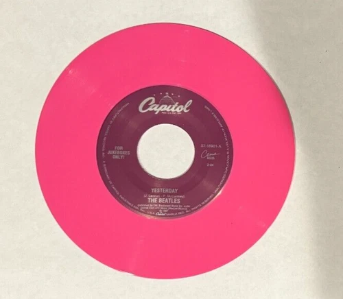 The Beatles Yesterday Act Naturally Pink Vinyl 7" Single Mint