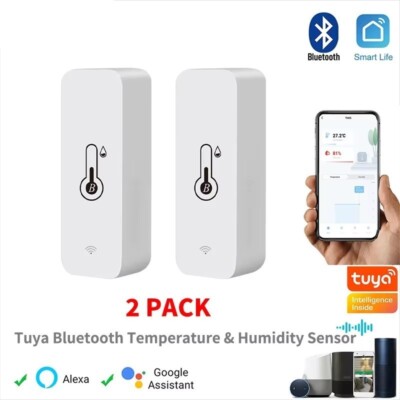 2x Temperatur Feuchtigkeitssensor  Tuya Temperatursensor Bluetooth
