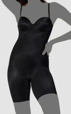 Spanx Women Black Suit Your Fancy Strapless Bodysuit Shapewear Size Medium