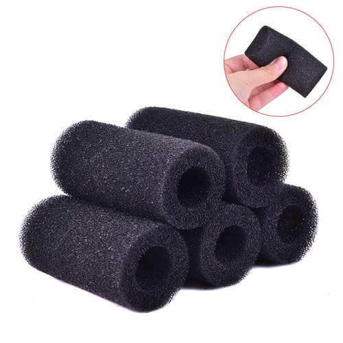 5x L Size Black Sponge Aquarium Filter ProtectorCover For Fish Tank Inlet P_hg