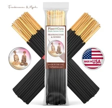 FRANKINCENSE AND MYRRH Incense Sticks 7" Bulk Pack Wholesale Hand Dipped Lot