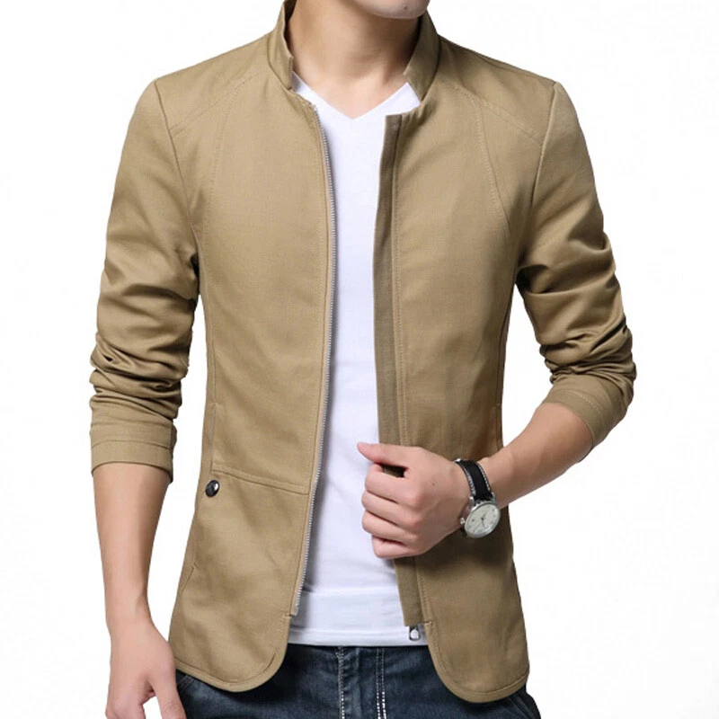 Casual slim jacket clearance