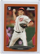 2013 Bowman #3 Nathan Karns Rookie Card Orange 151/250