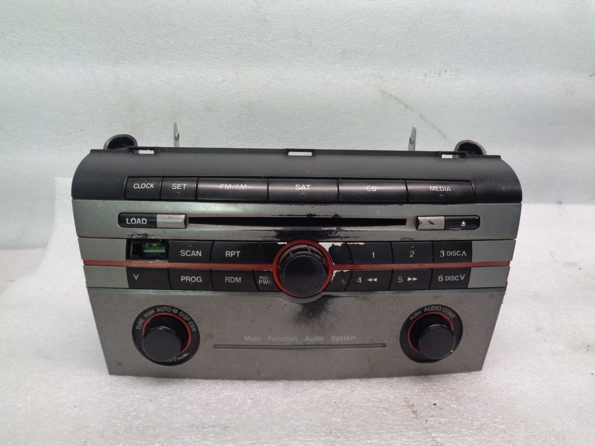 2006-2007 Mazda 3 Radio Stereo 6 Disc Changer CD Player BR9G66ARX