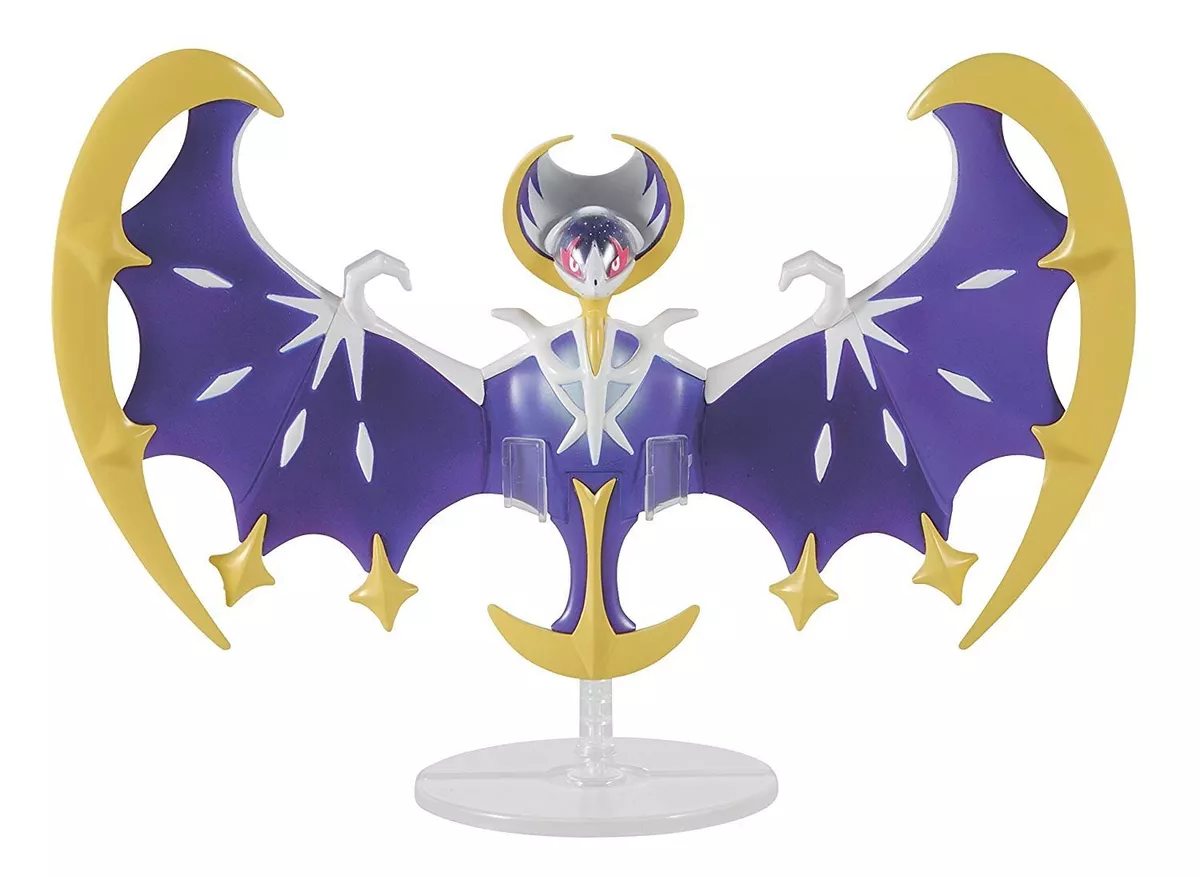 Bandai Original Pokemon Lunala Assembly PVC Action Figures Pokemon