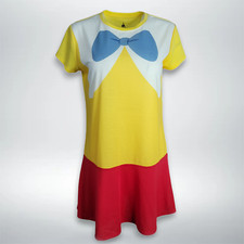 Disney Parks Alice in Wonderland Tweedle Dee Dum Adult Costume Shirt Skirt M