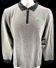 NEW California UCLA Bruins Colosseum Knit 1/4 Zip Pullover Sweatshirt Men's L