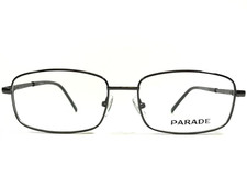 Parade Eyeglasses Frames 1581 GUNMETAL Grey Black Rectangular Full Rim 54-18-145