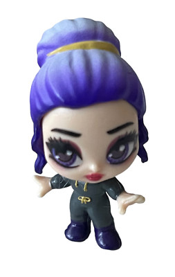 Hatchimals Mini Pixies Figure Purple Hair Black Jumpsuit Girl