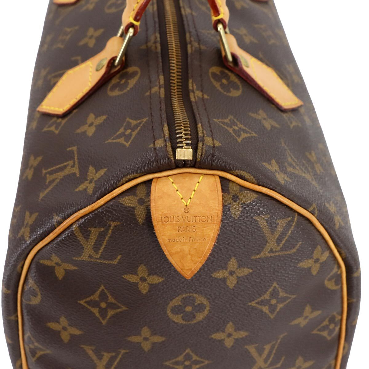 LOUIS VUITTON Monogram Speedy 30 Hand Bag Brown M41526 Purse
