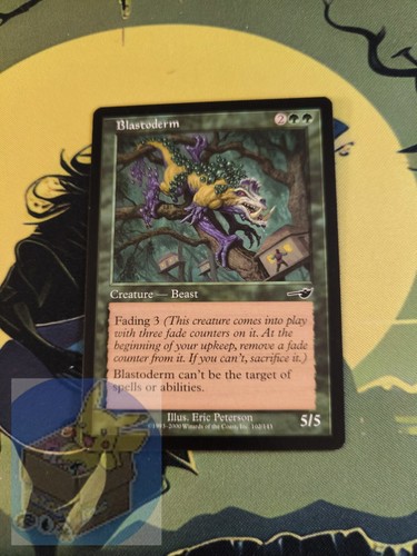 Tarjeta Og Mtg Blastoderm 🇬🇧 Nm Nemesis Magic The Gathering Green Cant Be Target - Imagen 5 de 5