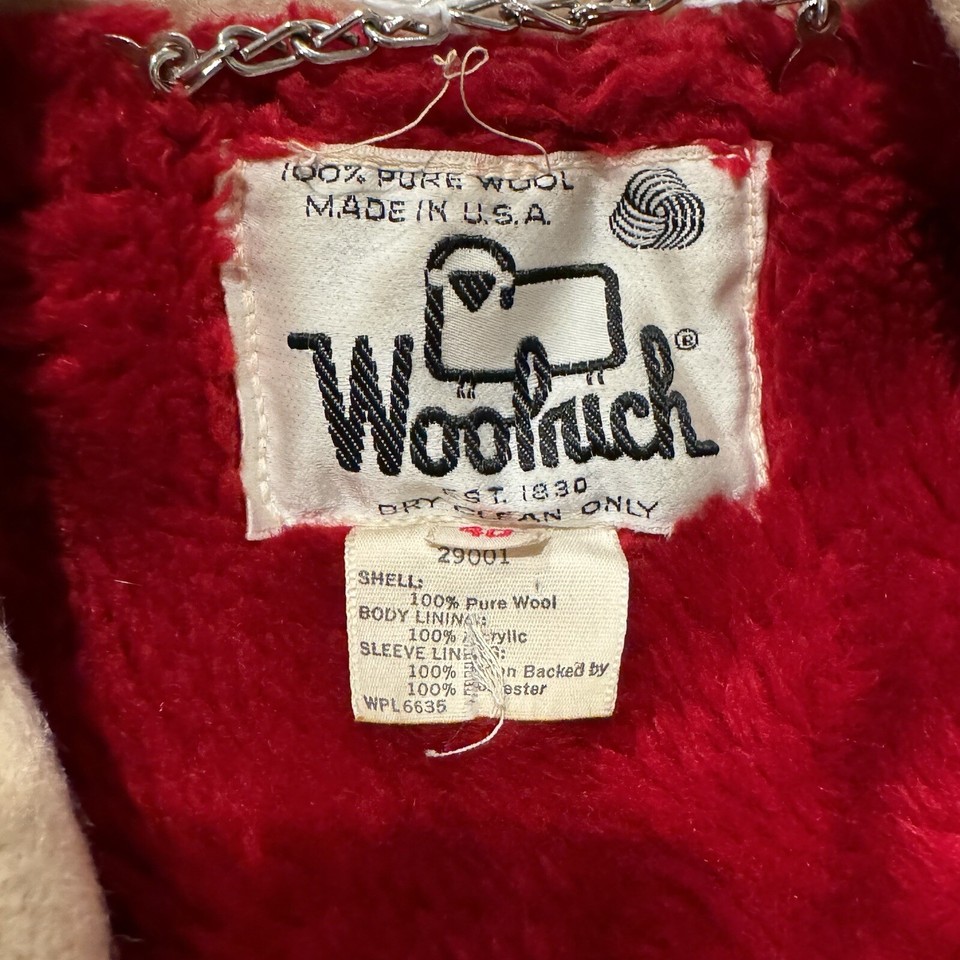 Vintage Hudson Bay Woolrich Blanket Jacket Size 40/ L Made In USA