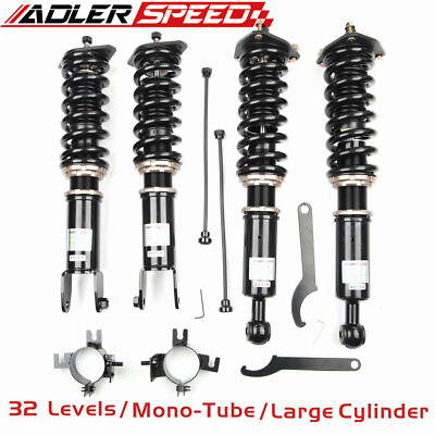 32 Levels Mono Tube Coilovers Lowering Suspension For Z34 370Z 09-18 Adj. Height