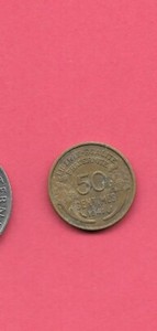 LOT DE 4 PIÈCES DE 50 CENTIMES SEMEUSE - ALUMINIUM - 1941, 1945 (x2) ET 1947 B - MONNAIE FRANÇAISE