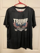 President Trump 2024 Political T Shirt Graphic Size M Eagle Take America Back